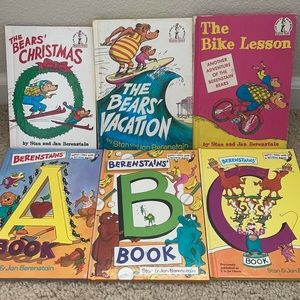 Berenstain Bear Books 6 Hardcover Vintage